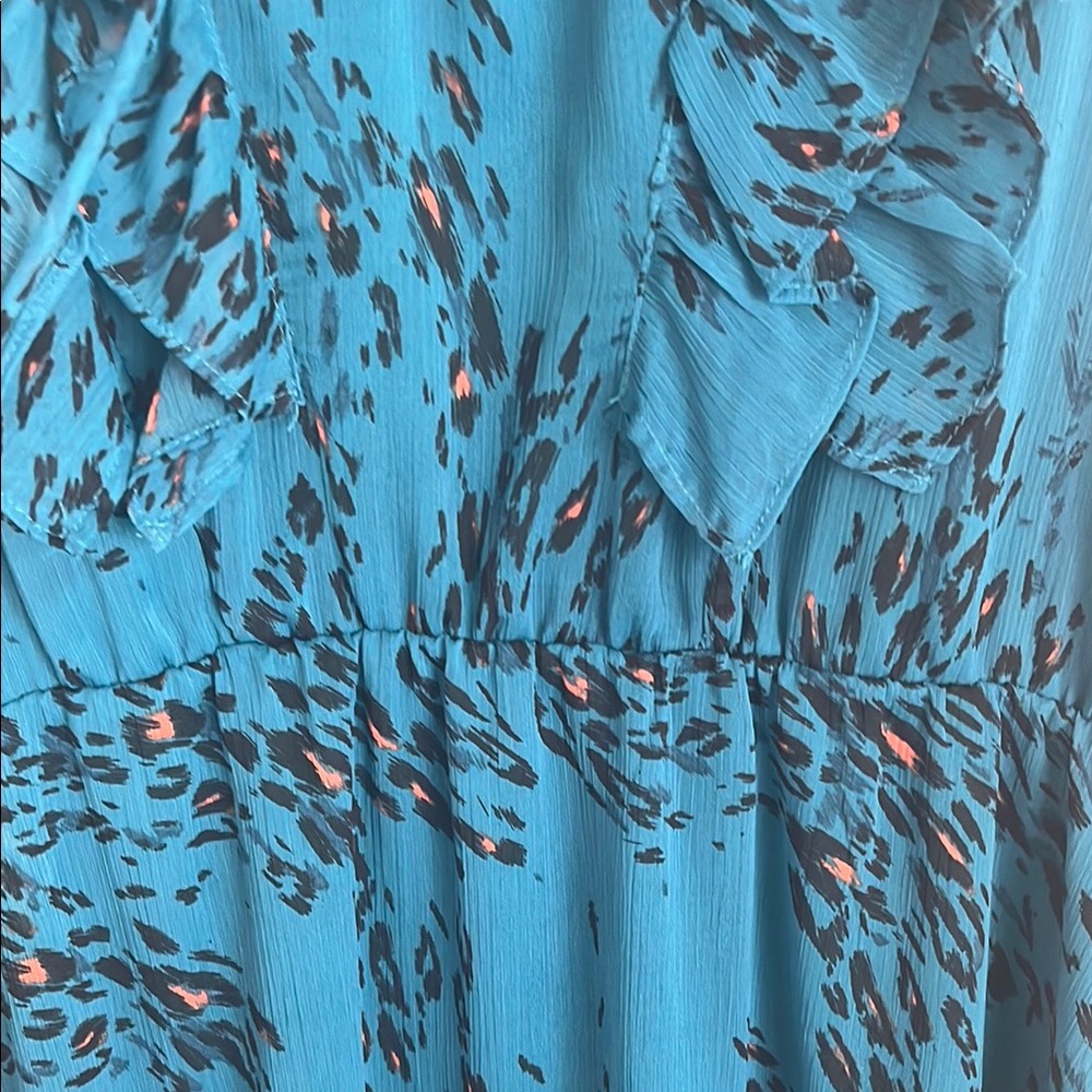 Jessica Simpson Blue Ruffle Tunic - Picture 5 of 6
